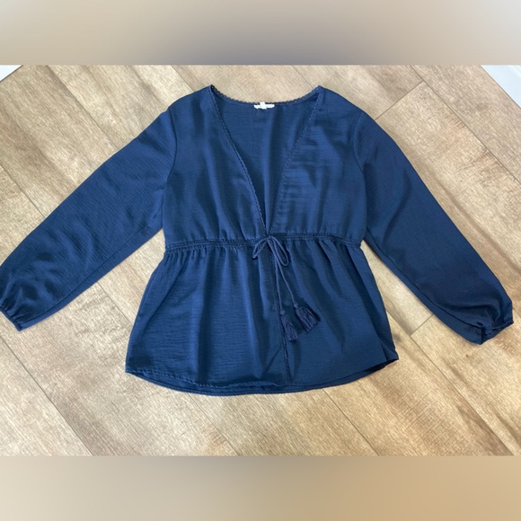 Maurice’s women’s L long sleeve cardigan/peasant style blouse - Picture 1 of 7